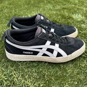 Onitsuka Tiger Mexico Delegation Sneakers Retro Low Top Suede Shoes Unisex Sz 4